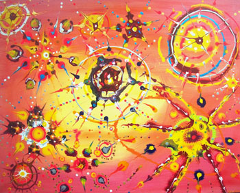 Red-Star-Burst---Acrylic