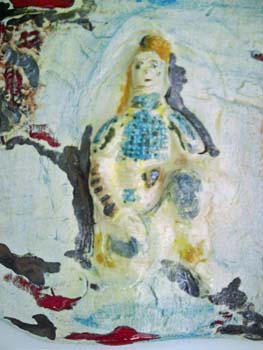 Detail Chinese wall plaqua
