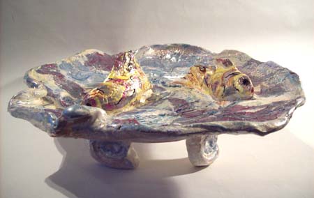 Two Fish on a Dish - Side View